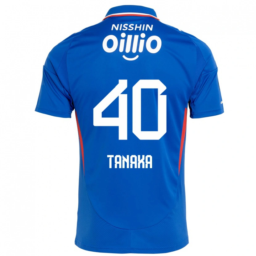 Danxen Dames Hiei Tanaka #40 Koningsblauw Wit Thuisshirt Thuistenue 2025/26 T-Shirt