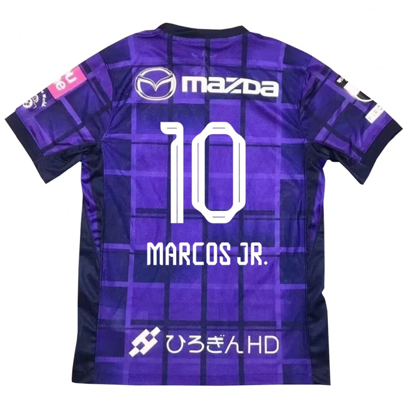 Danxen Dames Marcos Júnior #10 Paars Oranje Thuisshirt Thuistenue 2025/26 T-Shirt