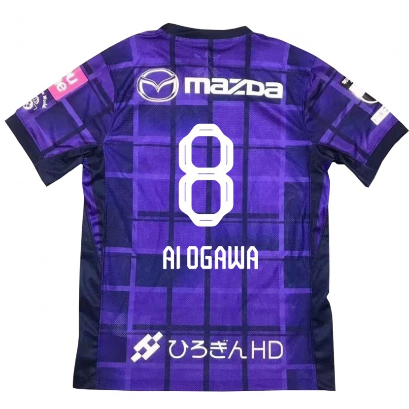 Danxen Dames Ai Ogawa #8 Paars Oranje Thuisshirt Thuistenue 2025/26 T-Shirt