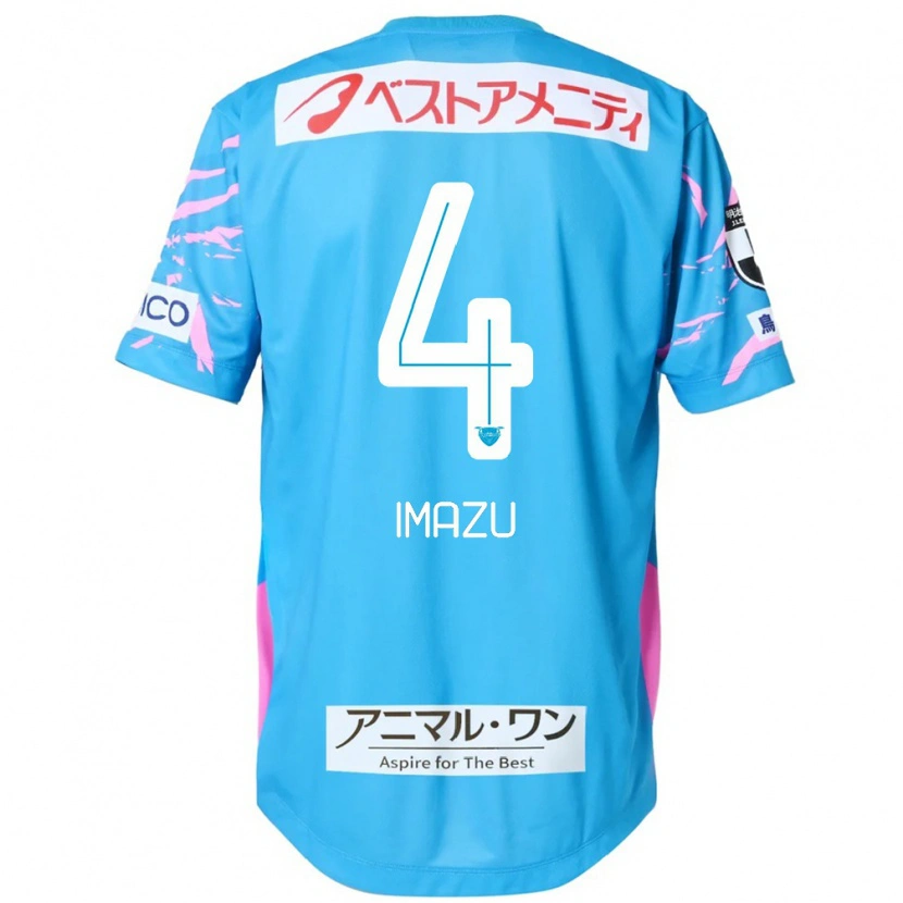 Danxen Dames Yuta Imazu #4 Blauw Roze Thuisshirt Thuistenue 2025/26 T-Shirt