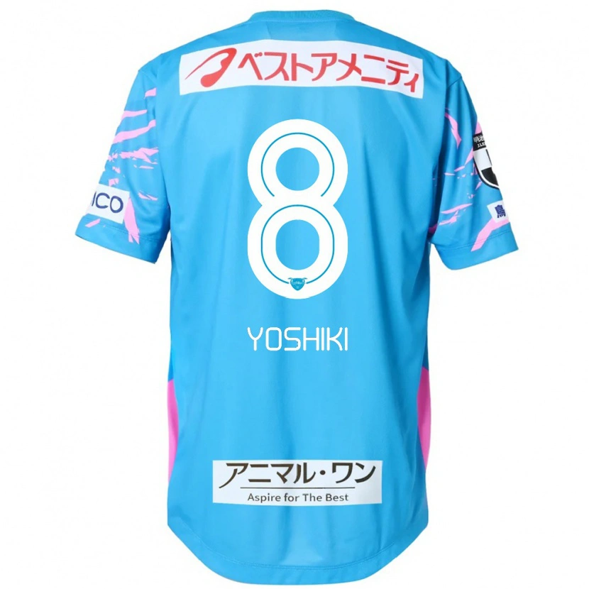 Danxen Dames Yoshiki Narahara #8 Blauw Roze Thuisshirt Thuistenue 2025/26 T-Shirt