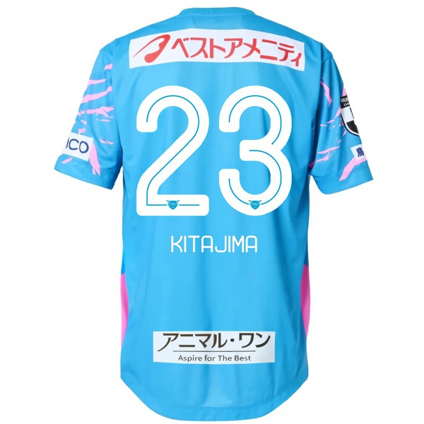 Danxen Dames Fumiya Kitajima #23 Blauw Roze Thuisshirt Thuistenue 2025/26 T-Shirt