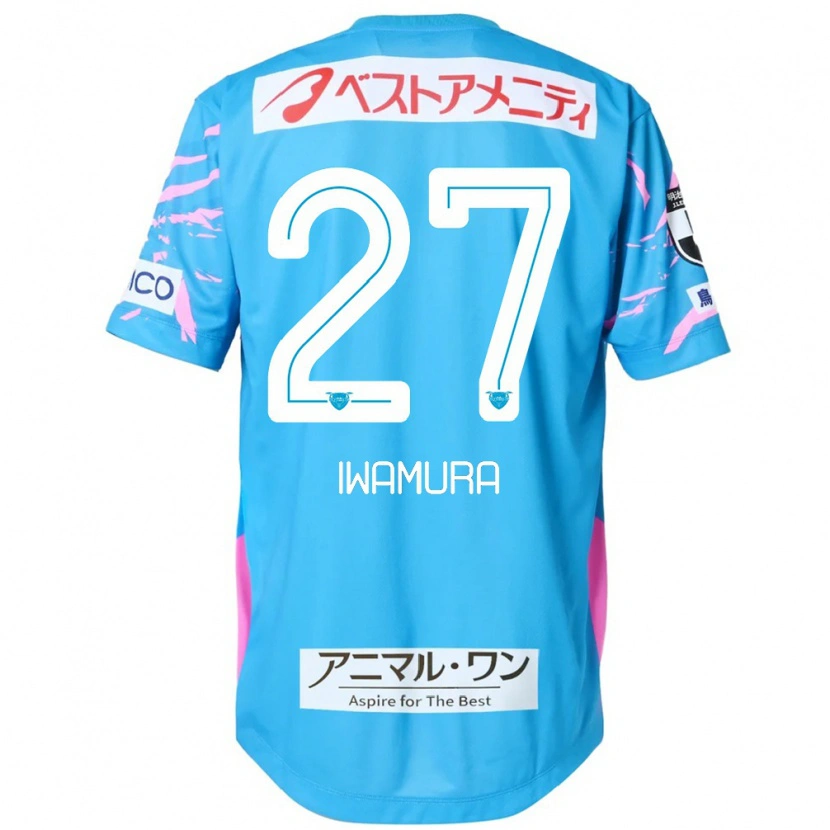 Danxen Dames Junnosuke Iwamura #27 Blauw Roze Thuisshirt Thuistenue 2025/26 T-Shirt