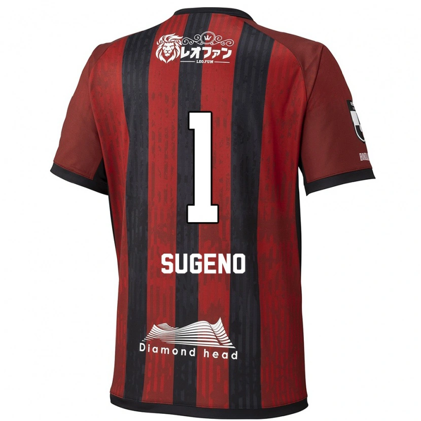 Danxen Dames Takanori Sugeno #1 Rood Zwart Thuisshirt Thuistenue 2025/26 T-Shirt