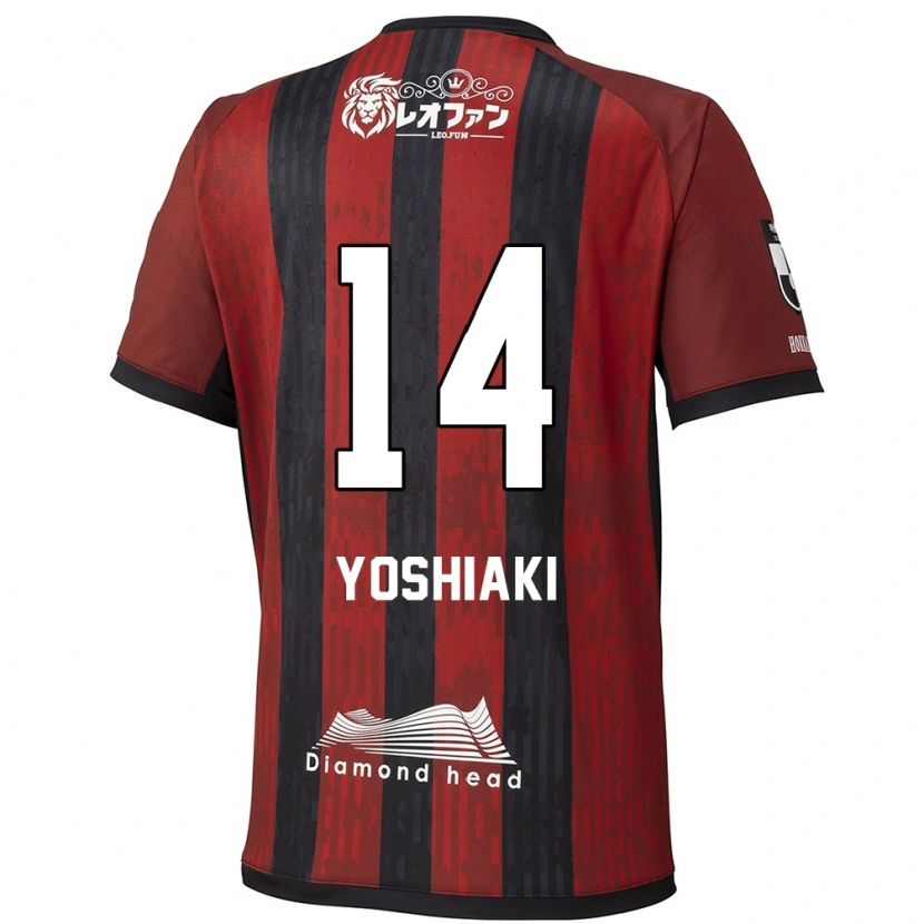Danxen Dames Yoshiaki Komai #14 Rood Zwart Thuisshirt Thuistenue 2025/26 T-Shirt