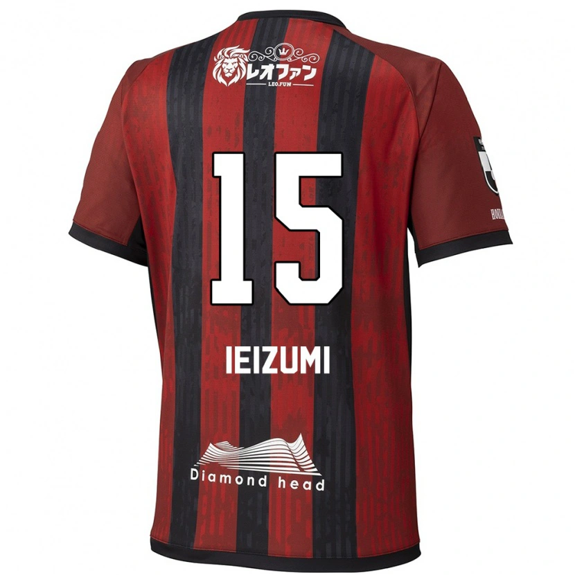 Danxen Dames Rei Ieizumi #15 Rood Zwart Thuisshirt Thuistenue 2025/26 T-Shirt