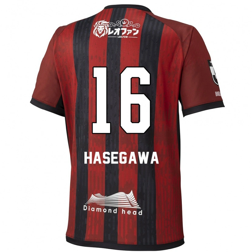 Danxen Dames Tatsuya Hasegawa #16 Rood Zwart Thuisshirt Thuistenue 2025/26 T-Shirt