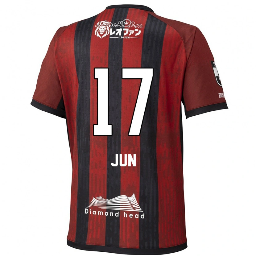 Danxen Dames Jun Kodama #17 Rood Zwart Thuisshirt Thuistenue 2025/26 T-Shirt