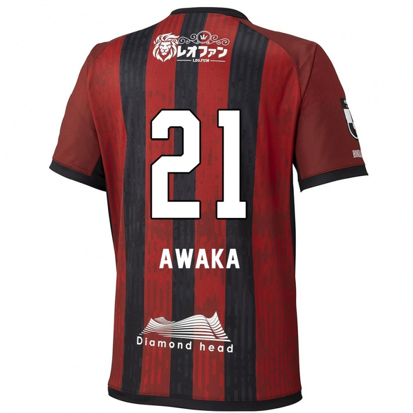 Danxen Dames Shunta Awaka #21 Rood Zwart Thuisshirt Thuistenue 2025/26 T-Shirt