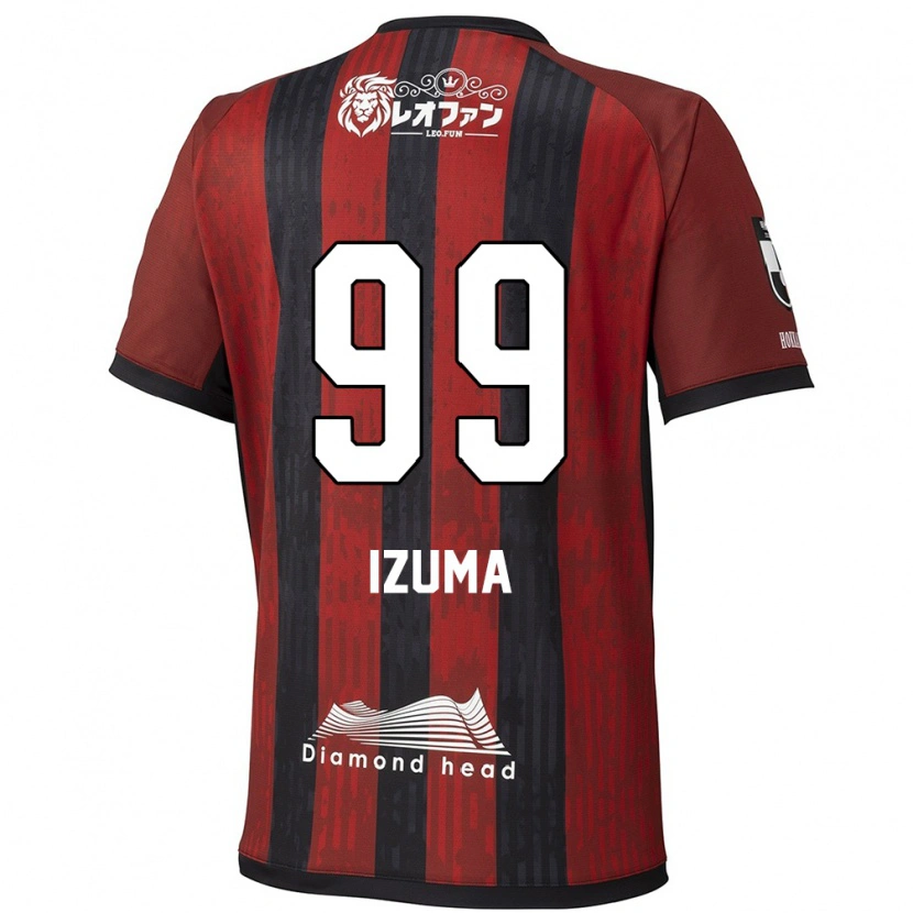 Danxen Dames Shido Izuma #99 Rood Zwart Thuisshirt Thuistenue 2025/26 T-Shirt
