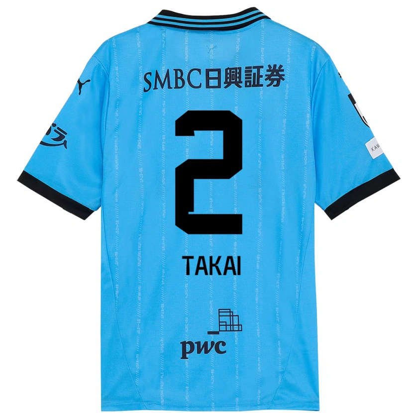 Danxen Dames Kota Takai #2 Hemelsblauw Zwart Thuisshirt Thuistenue 2025/26 T-Shirt