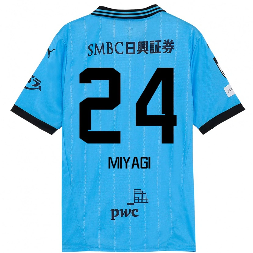 Danxen Dames Ten Miyagi #24 Hemelsblauw Zwart Thuisshirt Thuistenue 2025/26 T-Shirt