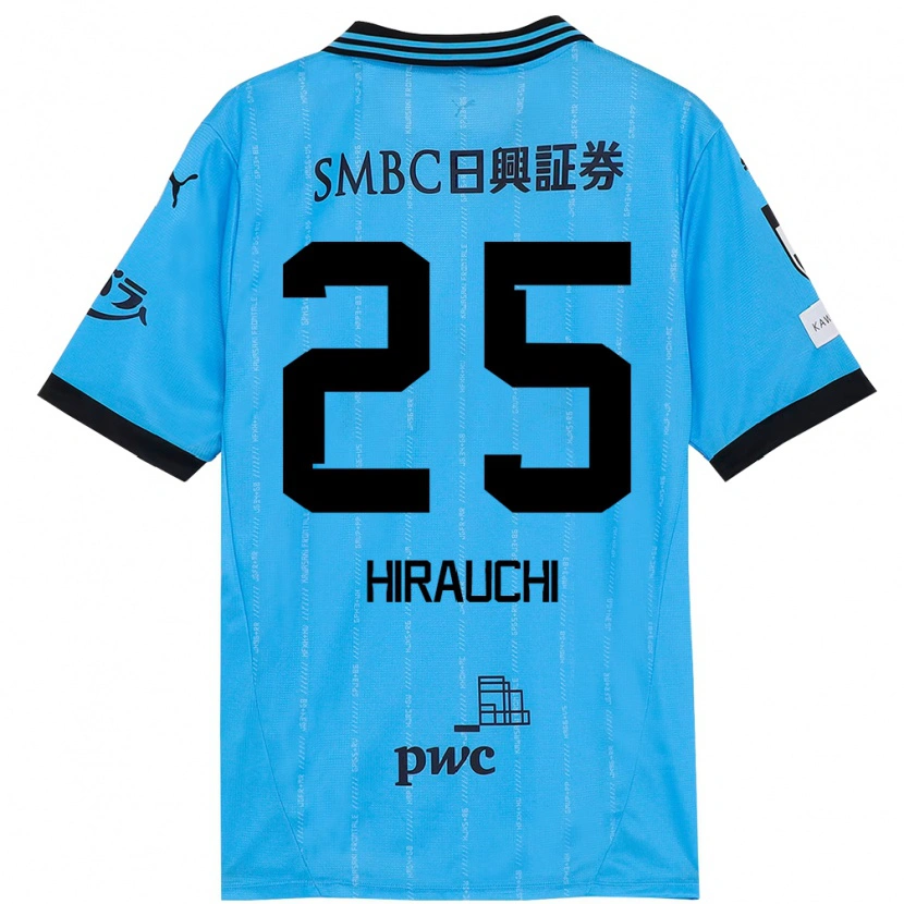 Danxen Dames Issei Hirauchi #25 Hemelsblauw Zwart Thuisshirt Thuistenue 2025/26 T-Shirt