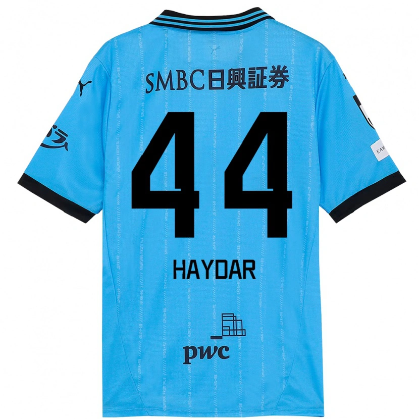 Danxen Dames César Haydar #44 Hemelsblauw Zwart Thuisshirt Thuistenue 2025/26 T-Shirt