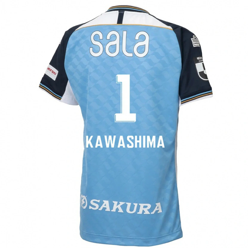 Danxen Dames Eiji Kawashima #1 Hemelsblauw Zwart Thuisshirt Thuistenue 2025/26 T-Shirt