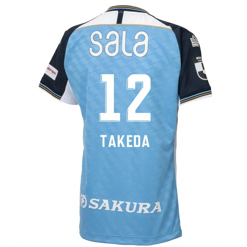 Danxen Dames Yusei Takeda #12 Hemelsblauw Zwart Thuisshirt Thuistenue 2025/26 T-Shirt