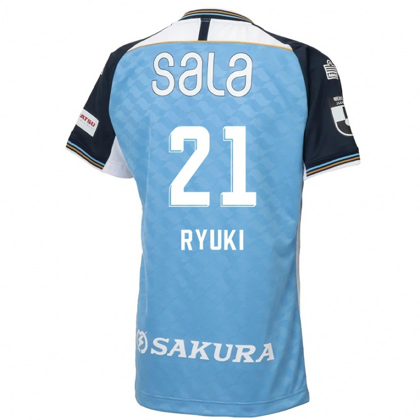 Danxen Dames Ryuki Miura #21 Hemelsblauw Zwart Thuisshirt Thuistenue 2025/26 T-Shirt