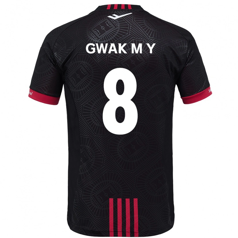 Danxen Dames Gwak Min-Young #8 Zwart Rood Thuisshirt Thuistenue 2025/26 T-Shirt