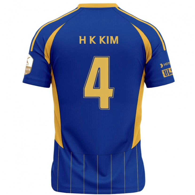 Danxen Dames Kee-Hee Kim #4 Koningsblauw Geel Thuisshirt Thuistenue 2025/26 T-Shirt