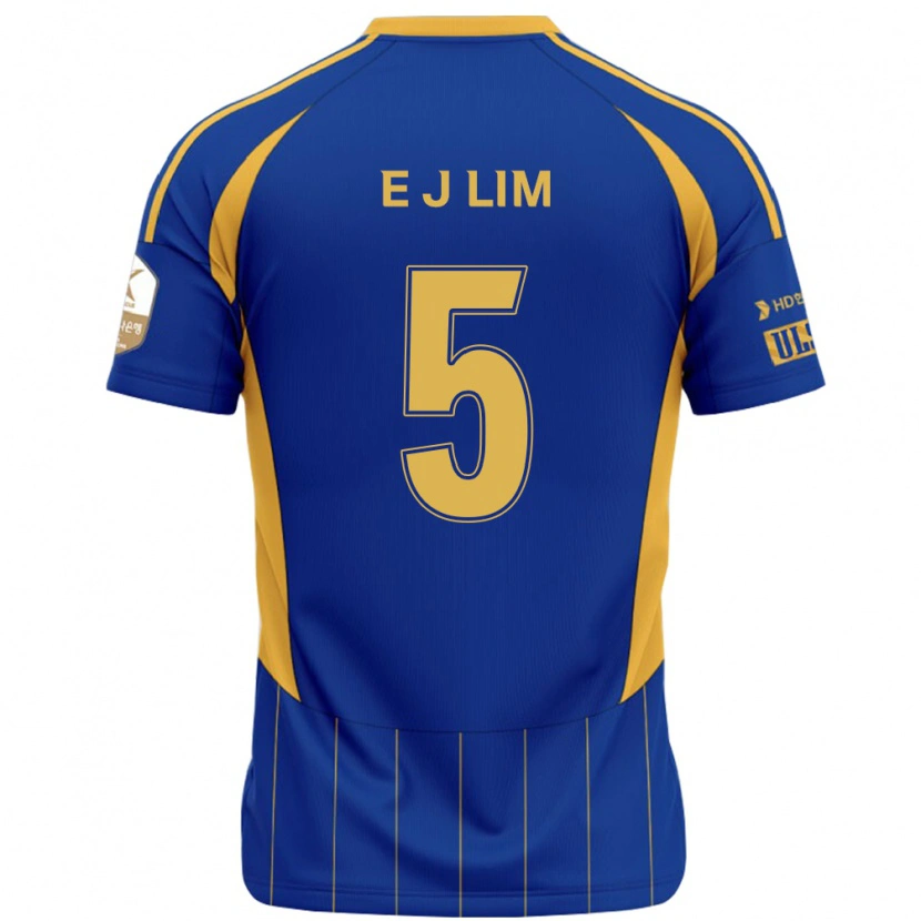 Danxen Dames Jong-Eun Lim #5 Koningsblauw Geel Thuisshirt Thuistenue 2025/26 T-Shirt