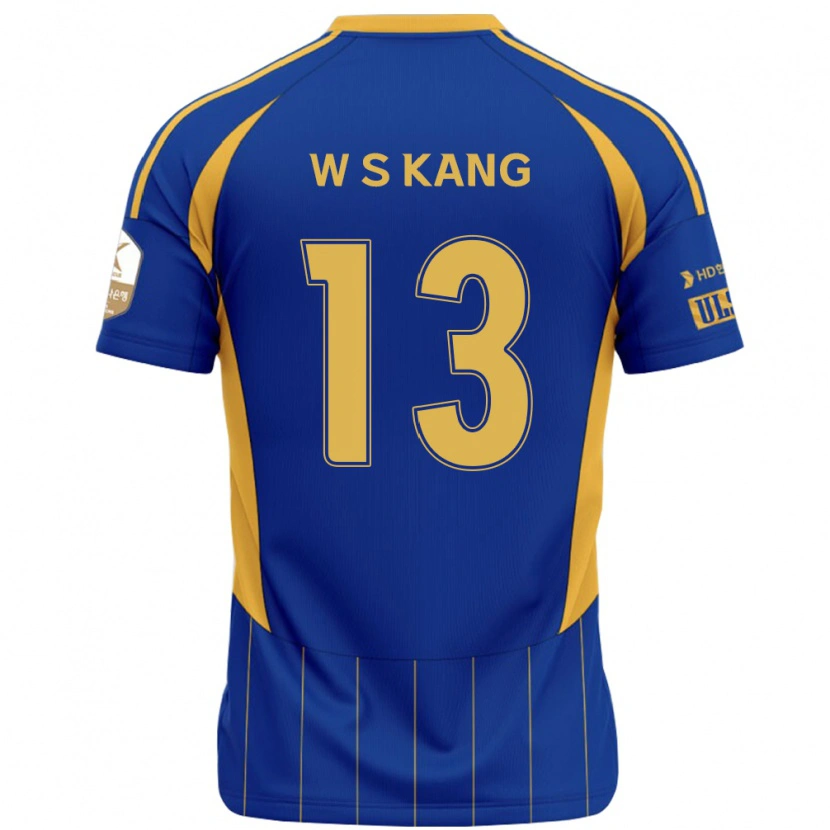 Danxen Dames Sang-Woo Kang #13 Koningsblauw Geel Thuisshirt Thuistenue 2025/26 T-Shirt