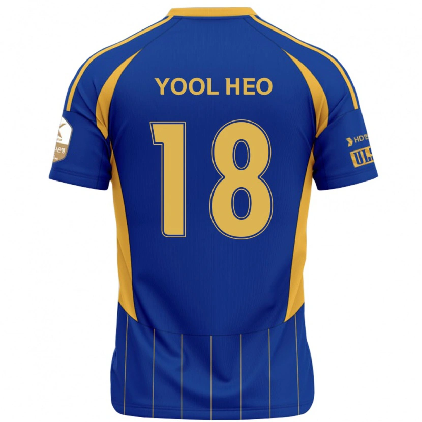 Danxen Dames Yool Heo #18 Koningsblauw Geel Thuisshirt Thuistenue 2025/26 T-Shirt