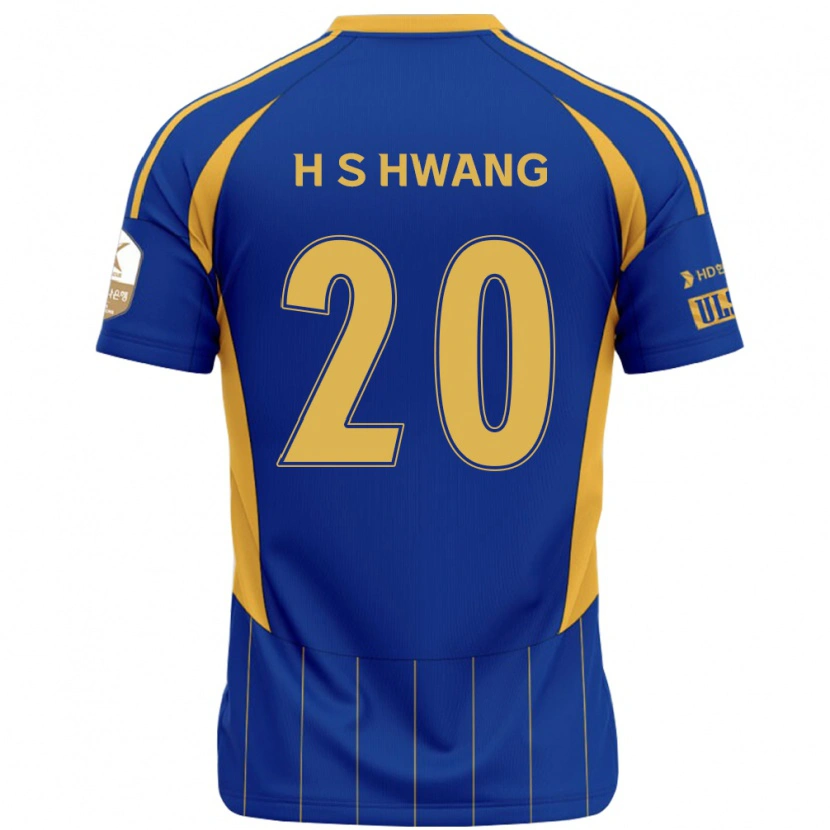 Danxen Dames Seok-Ho Hwang #20 Koningsblauw Geel Thuisshirt Thuistenue 2025/26 T-Shirt