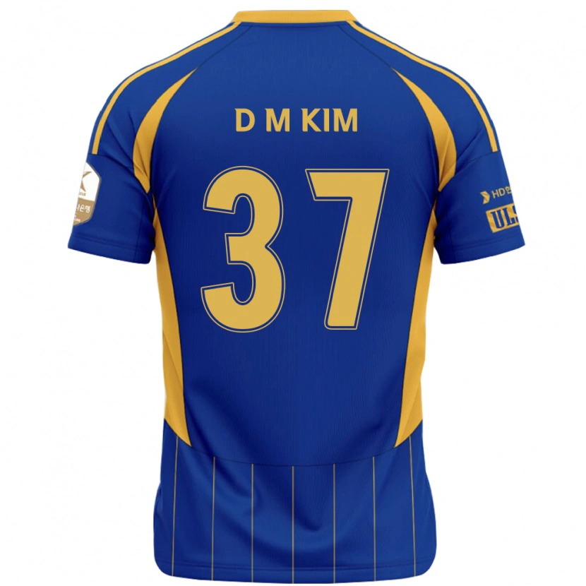 Danxen Dames Do-Min Kim #37 Koningsblauw Geel Thuisshirt Thuistenue 2025/26 T-Shirt