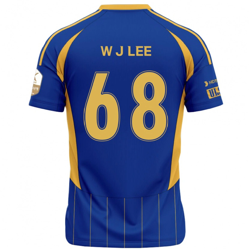 Danxen Dames Jae-Wook Lee #68 Koningsblauw Geel Thuisshirt Thuistenue 2025/26 T-Shirt