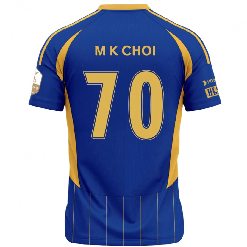 Danxen Dames Kang-Min Choi #70 Koningsblauw Geel Thuisshirt Thuistenue 2025/26 T-Shirt