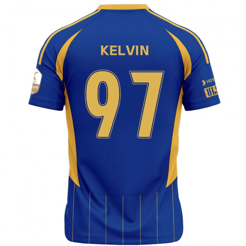 Danxen Dames Kelvin #97 Koningsblauw Geel Thuisshirt Thuistenue 2025/26 T-Shirt