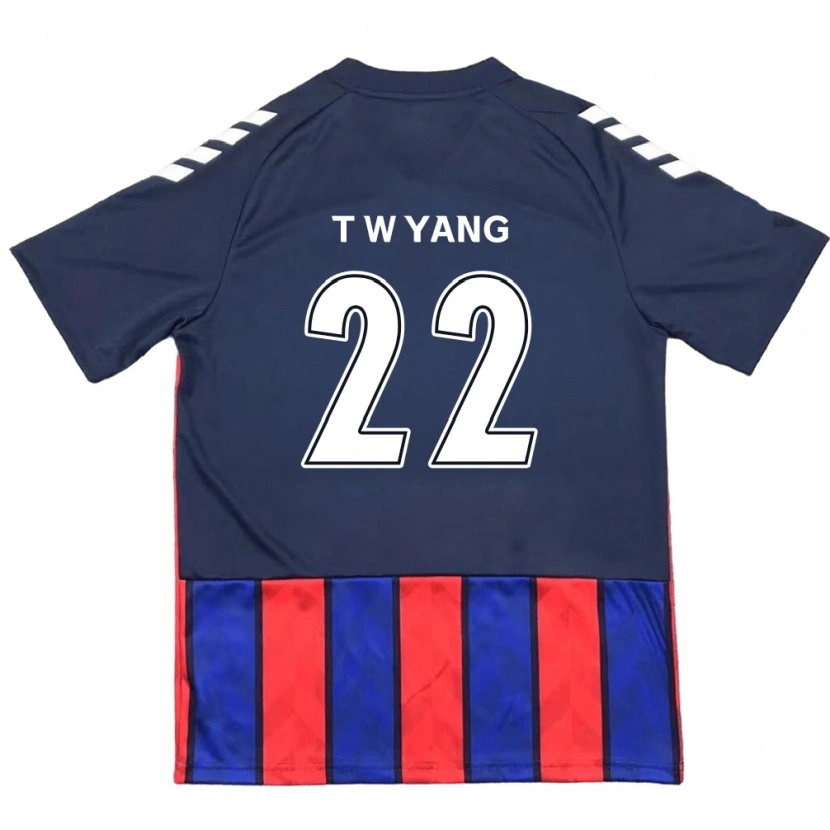 Danxen Dames Tae-Who Yang #22 Koningsblauw Rood Thuisshirt Thuistenue 2025/26 T-Shirt