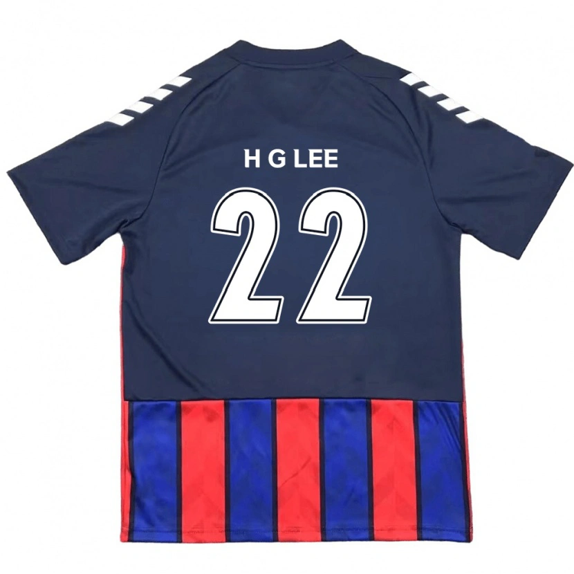 Danxen Dames Gwang-Hyeok Lee #22 Koningsblauw Rood Thuisshirt Thuistenue 2025/26 T-Shirt