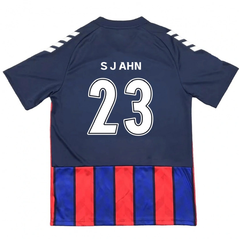 Danxen Dames Jun-Su Ahn #23 Koningsblauw Rood Thuisshirt Thuistenue 2025/26 T-Shirt