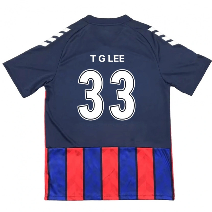 Danxen Dames Taek-Geun Lee #33 Koningsblauw Rood Thuisshirt Thuistenue 2025/26 T-Shirt
