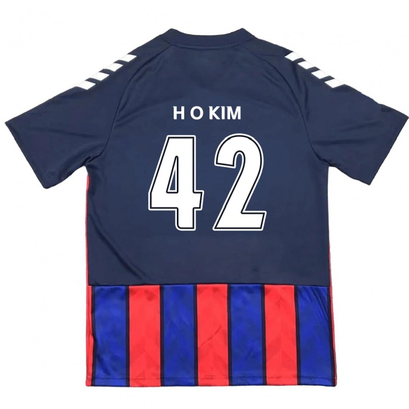 Danxen Dames One-Hyung Kim #42 Koningsblauw Rood Thuisshirt Thuistenue 2025/26 T-Shirt