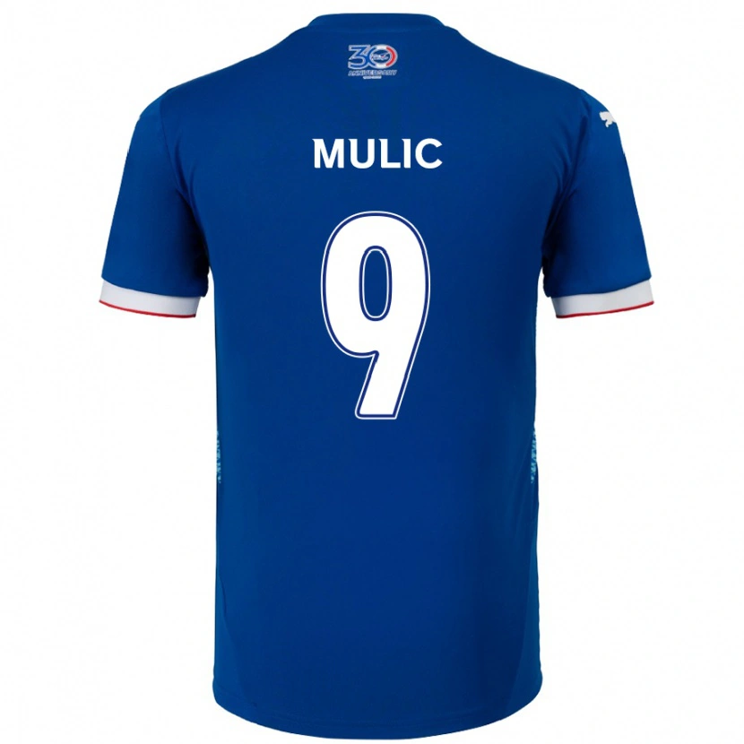 Danxen Dames Fejsal Mulic #9 Koningsblauw Wit Thuisshirt Thuistenue 2025/26 T-Shirt