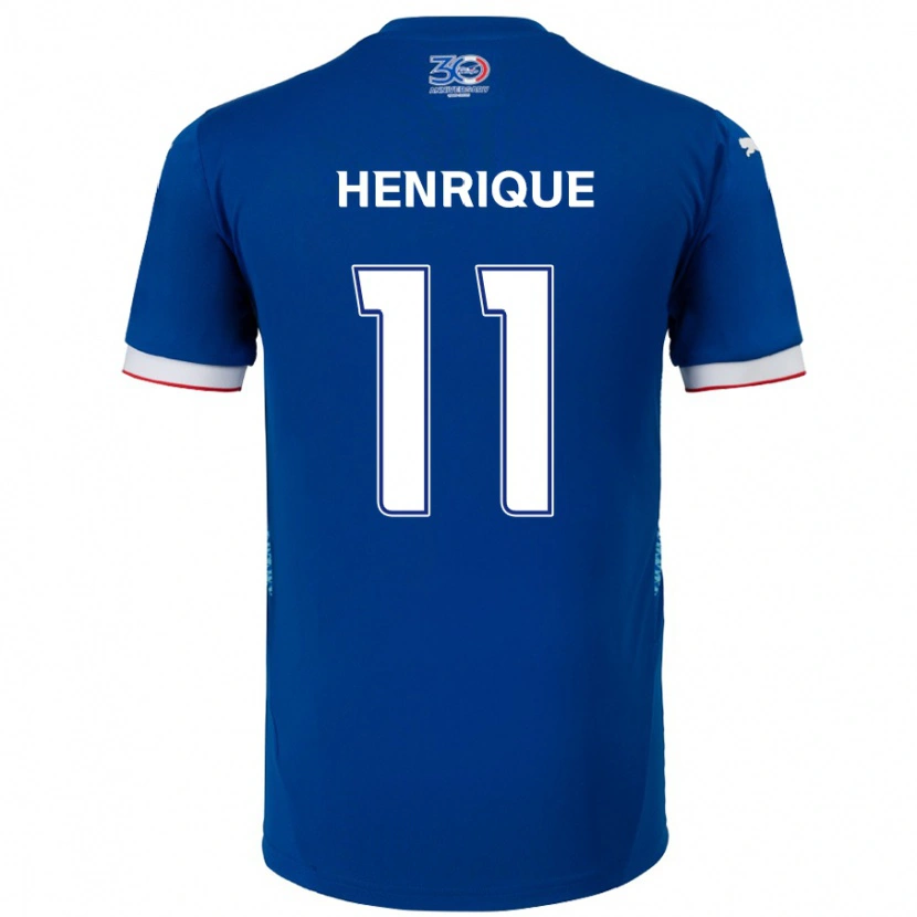 Danxen Dames Paulo Henrique #11 Koningsblauw Wit Thuisshirt Thuistenue 2025/26 T-Shirt