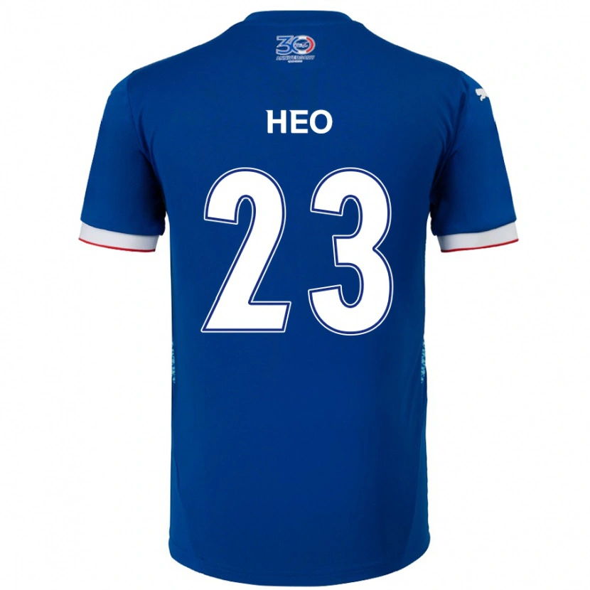 Danxen Dames Hwan Heo #23 Koningsblauw Wit Thuisshirt Thuistenue 2025/26 T-Shirt