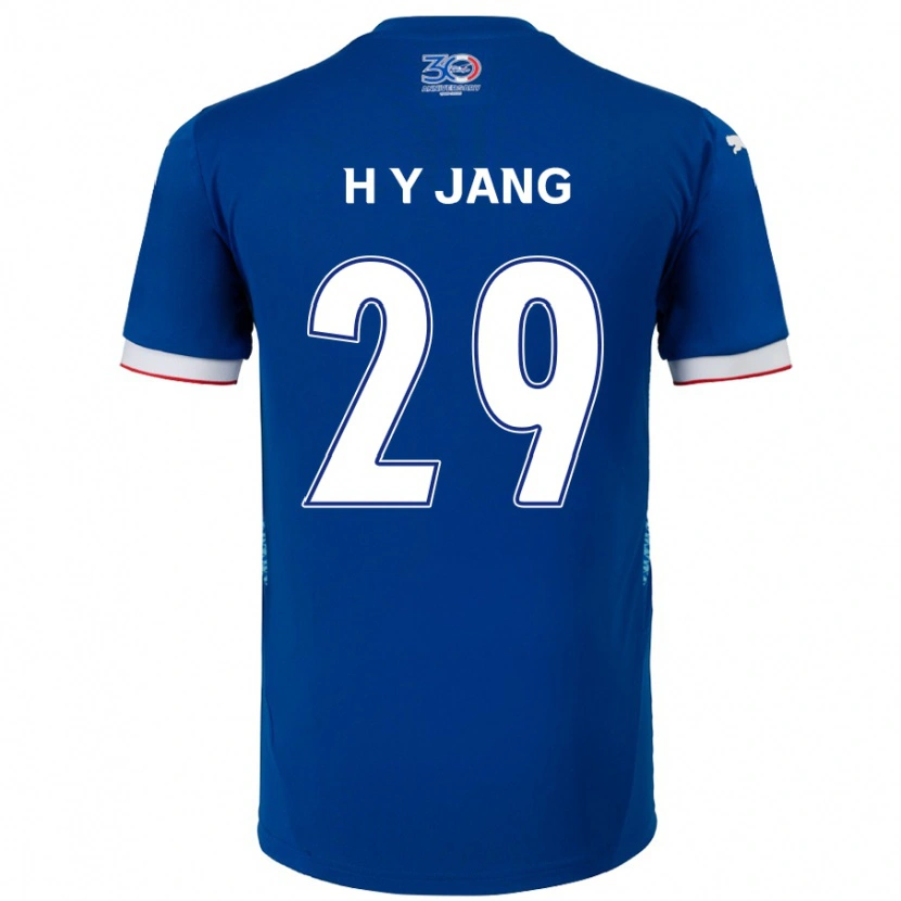 Danxen Dames Yo-Han Jang #29 Koningsblauw Wit Thuisshirt Thuistenue 2025/26 T-Shirt