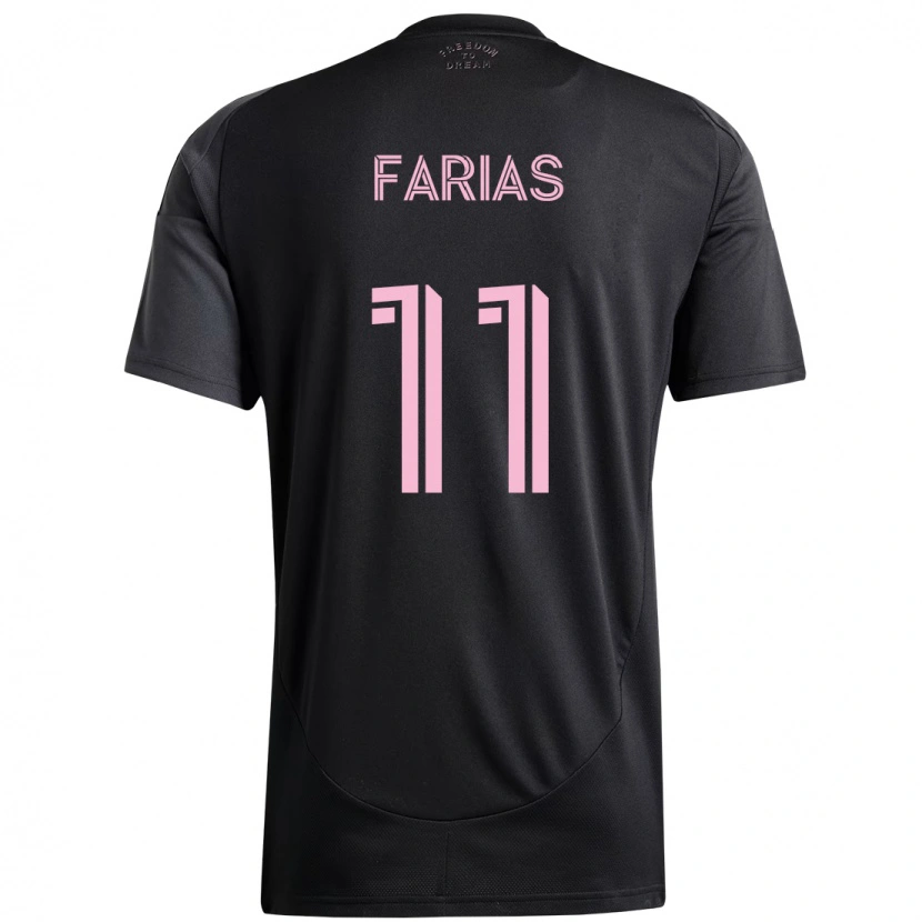 Danxen Dames Facundo Farías #11 Zwart Roze Uitshirt Uittenue 2025/26 T-Shirt