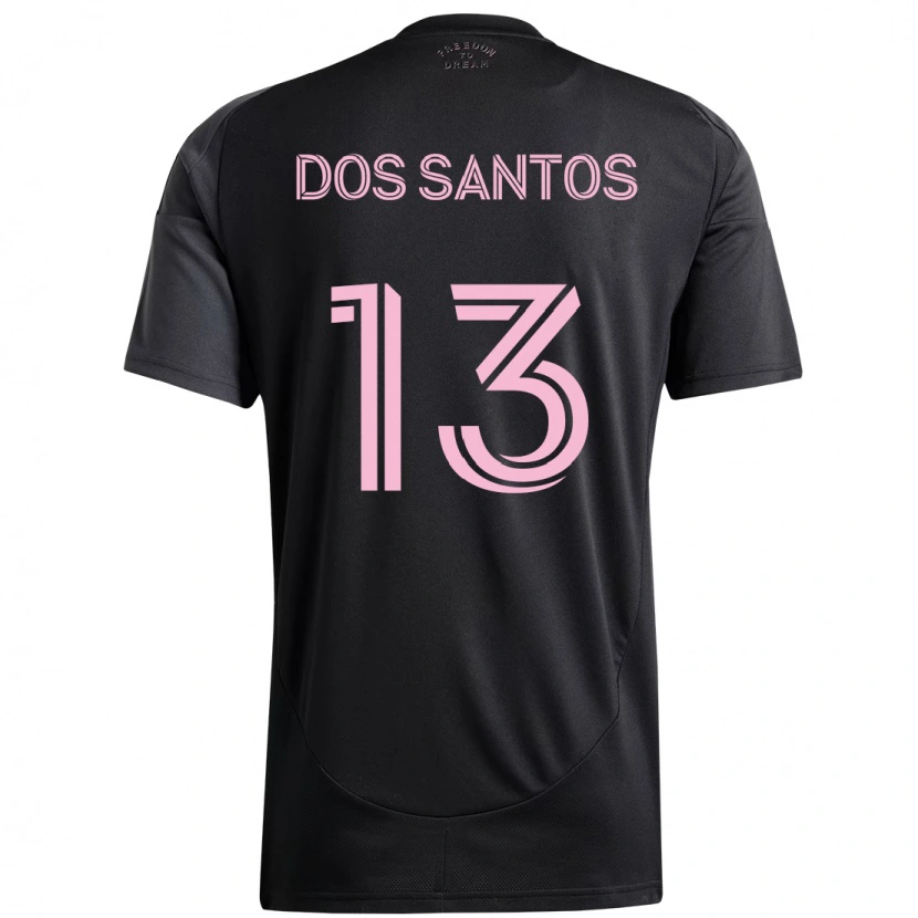 Danxen Dames Cj Dos Santos #13 Zwart Roze Uitshirt Uittenue 2025/26 T-Shirt