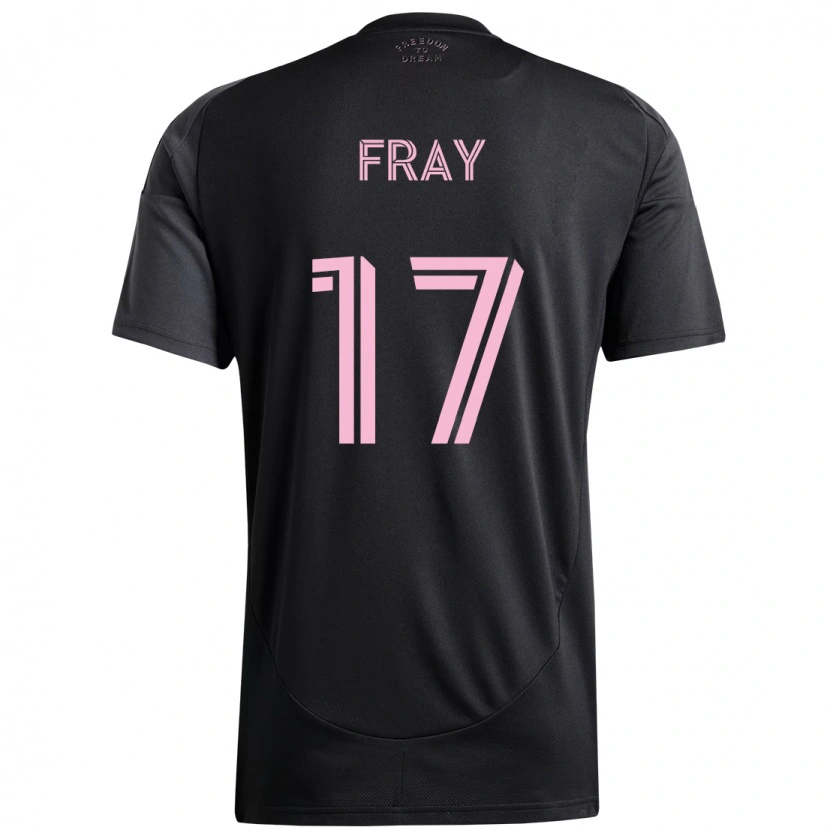 Danxen Dames Ian Fray #17 Zwart Roze Uitshirt Uittenue 2025/26 T-Shirt