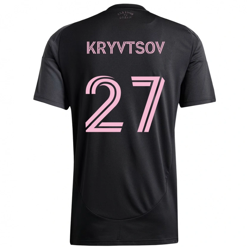 Danxen Dames Sergiy Kryvtsov #27 Zwart Roze Uitshirt Uittenue 2025/26 T-Shirt