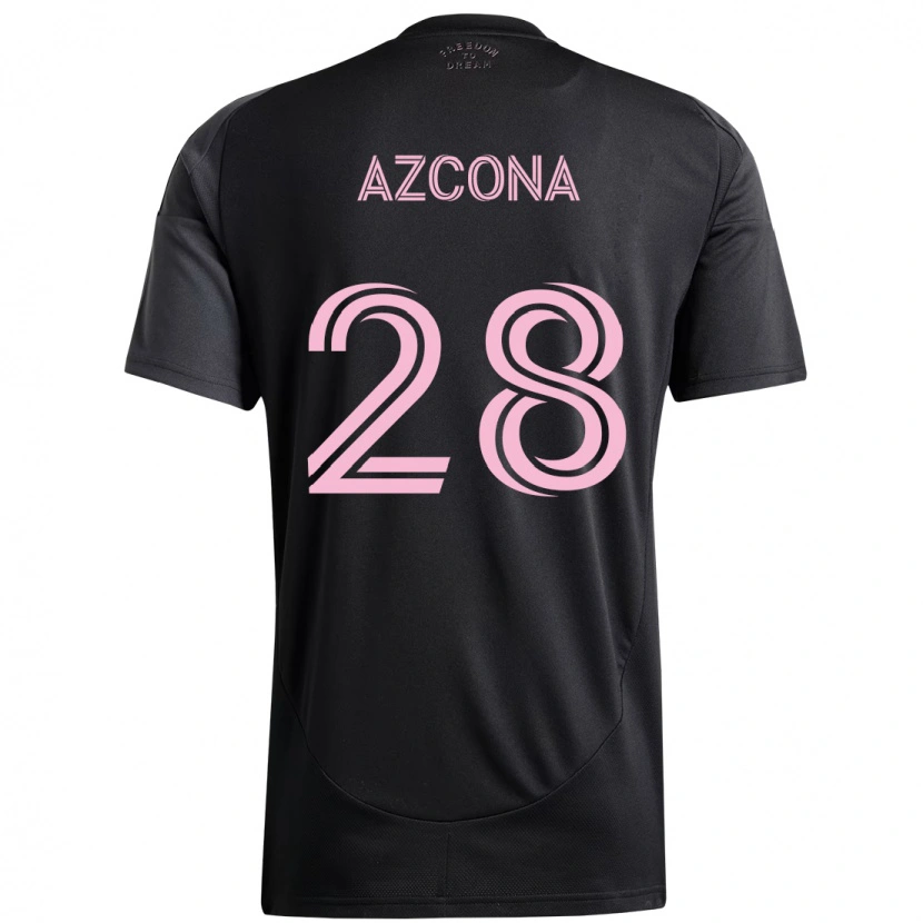 Danxen Dames Edison Azcona #28 Zwart Roze Uitshirt Uittenue 2025/26 T-Shirt
