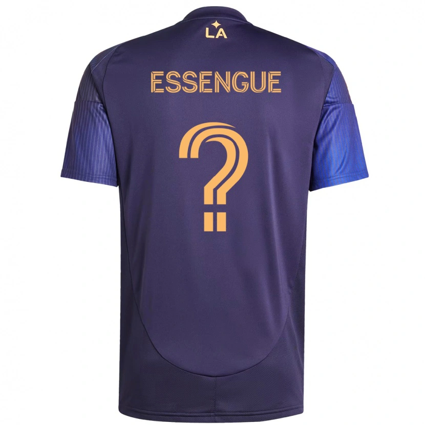 Danxen Dames Ascel Essengue #0 Paars Blauw Uitshirt Uittenue 2025/26 T-Shirt