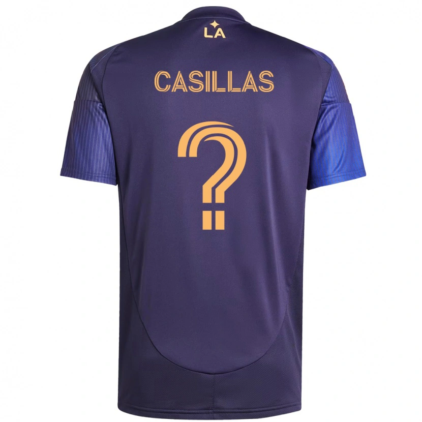 Danxen Dames Victor Casillas #0 Paars Blauw Uitshirt Uittenue 2025/26 T-Shirt