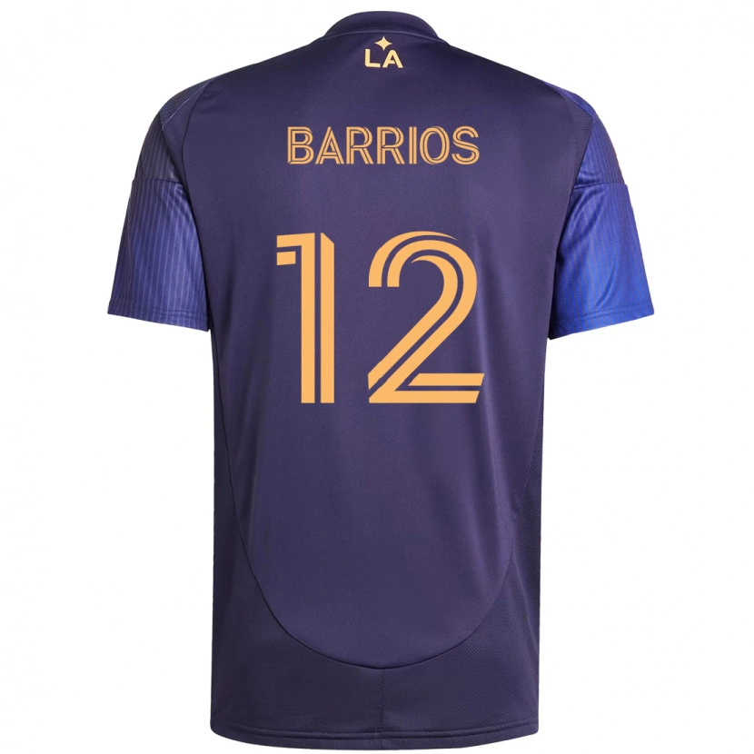 Danxen Dames Michael Barrios #12 Paars Blauw Uitshirt Uittenue 2025/26 T-Shirt