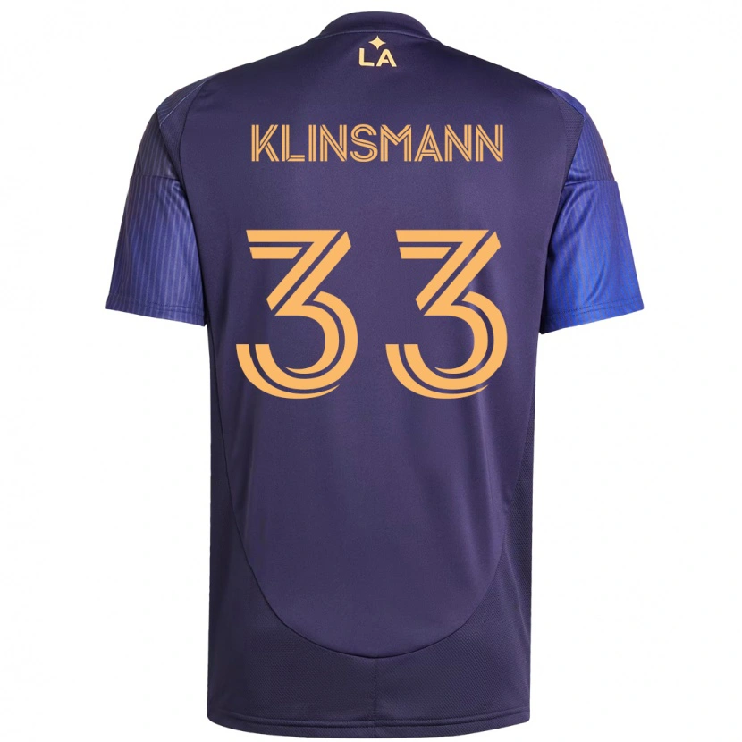 Danxen Dames Jonathan Klinsmann #33 Paars Blauw Uitshirt Uittenue 2025/26 T-Shirt