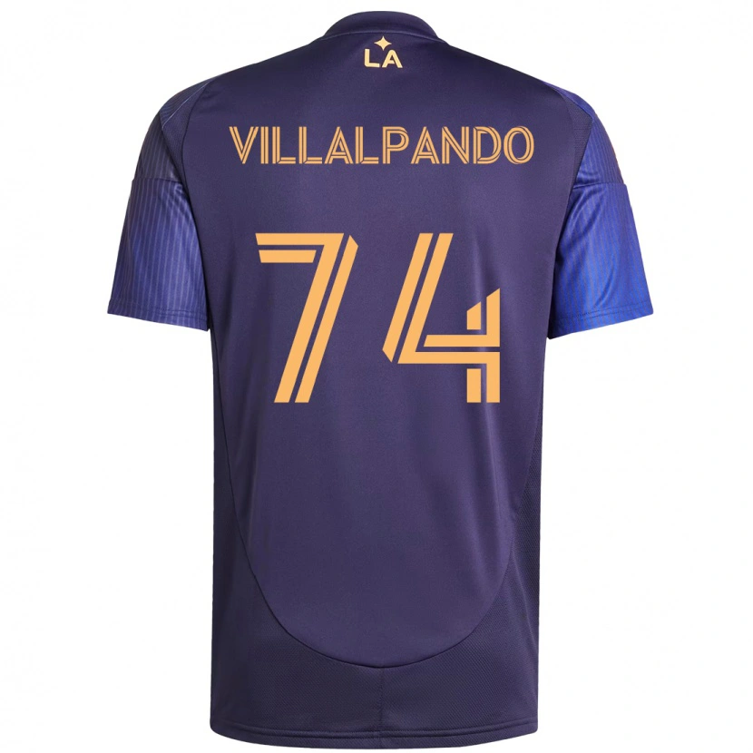 Danxen Dames Sergio Villalpando #74 Paars Blauw Uitshirt Uittenue 2025/26 T-Shirt